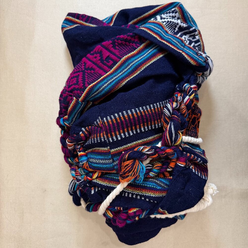 Blue Purple And Orange Hammock From South America